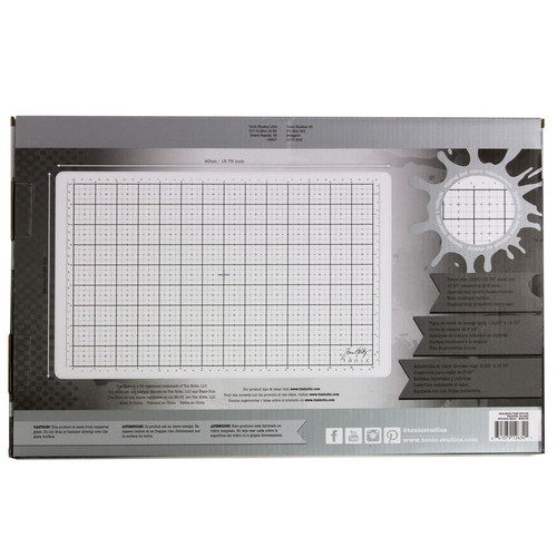 Tim Holtz Travel Glass Studio Mat-White - 2634EUS Tim Holtz Travel Glass Studio Mat-White - 2634EUS