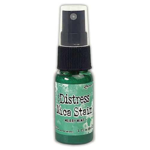 Tim Holtz Distress Mica Stain 1oz-Merry Mint 5A0028BK-1GGF1 - 789541087335