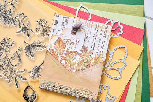 Sizzix A5 Clear Stamps With Framelits Die By 49 And Market-Forever Leaves - 5A00240M-1G7B7 Sizzix A5 Clear Stamps With Framelits Die By 49 And Market-Forever Leaves - 5A00240M-1G7B7