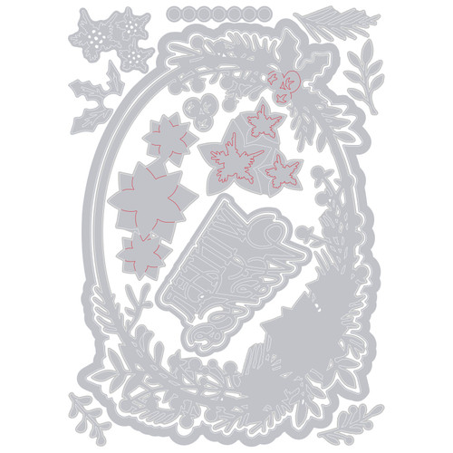 Sizzix Thinlits Die Set 14/Pkg By Jen Long-Winter Wishes #2 - 5A002417-1G7B1