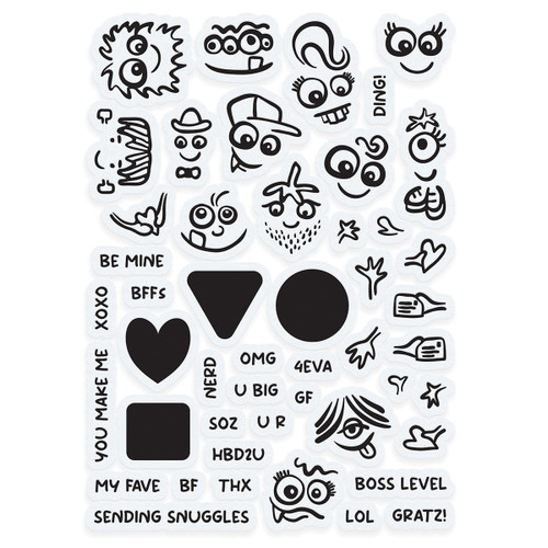 Tonic A5 Stamp-Geo Buddies 5495E