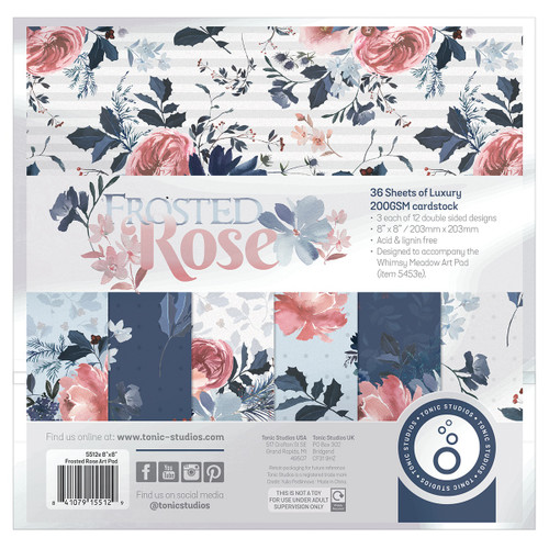 Tonic Studios Art Pad 8"X8"-Frosted Rose - 5512E - 841079155129