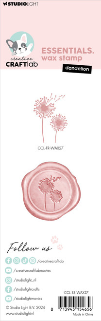Studio Light Friendz Wax Stamp With Handle-Nr. 27, Dandelion - 5A002BHK-1GF1S