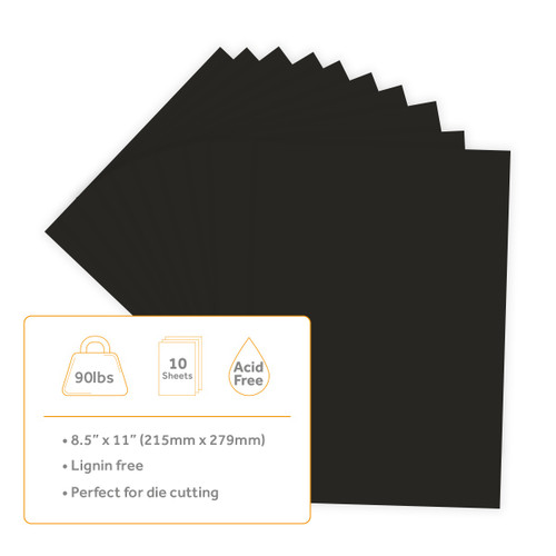 3 Pack - Craft Perfect Smooth Cardstock 8.5"X11"-Black - CARDSM12-9112E 3 Pack - Craft Perfect Smooth Cardstock 8.5"X11"-Black - CARDSM12-9112E