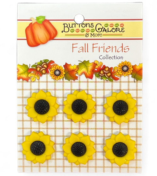 3 Pack - Buttons Galore Button Theme Pack-Sunflowers - 5A002FVX-1GHB2 - 840934081429