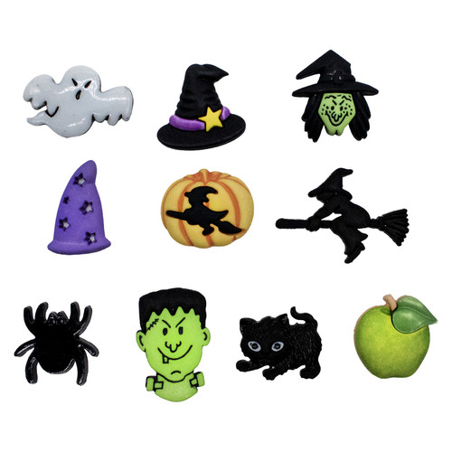 3 Pack - Buttons Galore Button Theme Pack-Witchcraft - 5A002FW2-1GHB3 - 840934076708