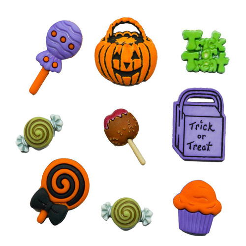 3 Pack - Buttons Galore Button Theme Pack-Trick or Treat - 5A002FW9-1GHB1 - 840934076661
