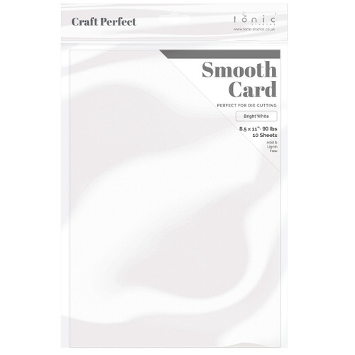 Craft Perfect Smooth Cardstock 8.5"X11"-White - CARDSM12-9911E - 818569029116