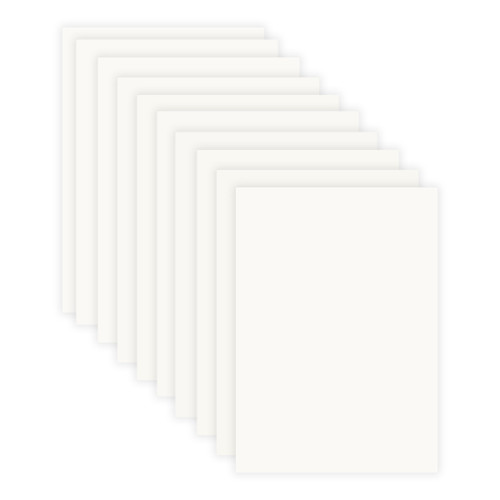Craft Perfect Smooth Cardstock 8.5"X11"-White - CARDSM12-9911E