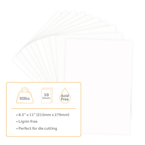 Craft Perfect Smooth Cardstock 8.5"X11"-White - CARDSM12-9911E Craft Perfect Smooth Cardstock 8.5"X11"-White - CARDSM12-9911E