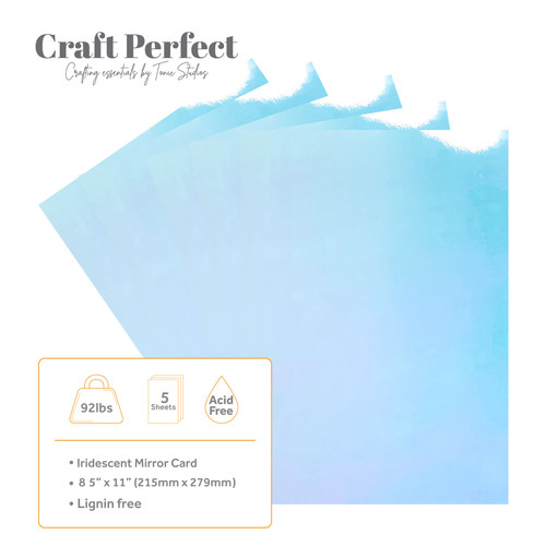 Craft Perfect Gloss Iridescent Mirror Cardstock 8.5"X11"-Bejeweled Blue - 5A0023WX-8750E Craft Perfect Gloss Iridescent Mirror Cardstock 8.5"X11"-Bejeweled Blue - 5A0023WX-8750E