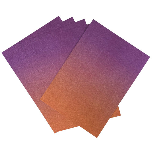 2 Pack - Craft Perfect Ombre Glitter Cardstock 8.5"X11"-Arabian Nights - OMBREGLT-8925E 2 Pack - Craft Perfect Ombre Glitter Cardstock 8.5"X11"-Arabian Nights - OMBREGLT-8925E