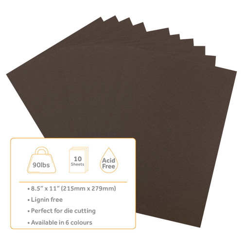 3 Pack - Craft Perfect Smooth Cardstock 8.5"X11"-Expresso Brown - CARDSM12-9915E 3 Pack - Craft Perfect Smooth Cardstock 8.5"X11"-Expresso Brown - CARDSM12-9915E