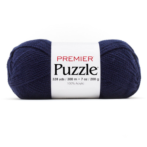 3 Pack - Premier Puzzle Solids Yarn-Navy - 5A002G6Q-1GHMT - 840166837528