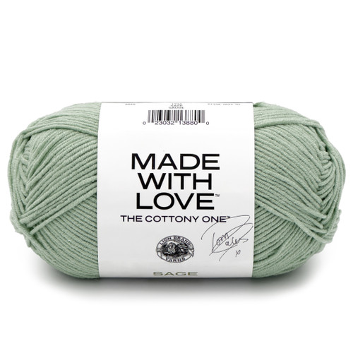 3 Pack - Lion Brand Tom Daley - The Cottony One Yarn-Sage - 3040-1GHNZ - 023032138800 3 Pack - Lion Brand Tom Daley - The Cottony One Yarn-Sage - 3040-1GHNZ - 023032138800
