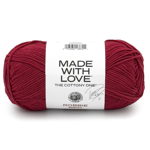 Lion Brand Tom Daley - The Cottony One Yarn-Robbie Red - 3040-1GHPM - 023032138701 Lion Brand Tom Daley - The Cottony One Yarn-Robbie Red - 3040-1GHPM - 023032138701