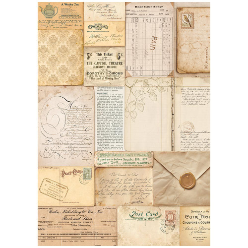 Stamperia Assorted Rice Paper A4 6/Sheets-Golden Harmony - 5A002CGW-1GFZK