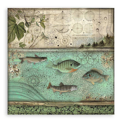 Stamperia Single-Sided Paper Pad 12"X12" 22/Pkg-Forest, 18 prints + 6 Grass Paper - 5A002CGJ-1GG07 Stamperia Single-Sided Paper Pad 12"X12" 22/Pkg-Forest, 18 prints + 6 Grass Paper - 5A002CGJ-1GG07