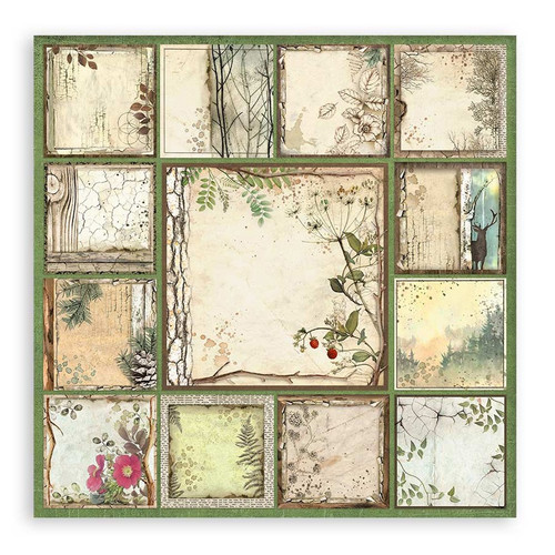 Stamperia Single-Sided Paper Pad 12"X12" 22/Pkg-Forest, 18 prints + 6 Grass Paper - 5A002CGJ-1GG07 Stamperia Single-Sided Paper Pad 12"X12" 22/Pkg-Forest, 18 prints + 6 Grass Paper - 5A002CGJ-1GG07