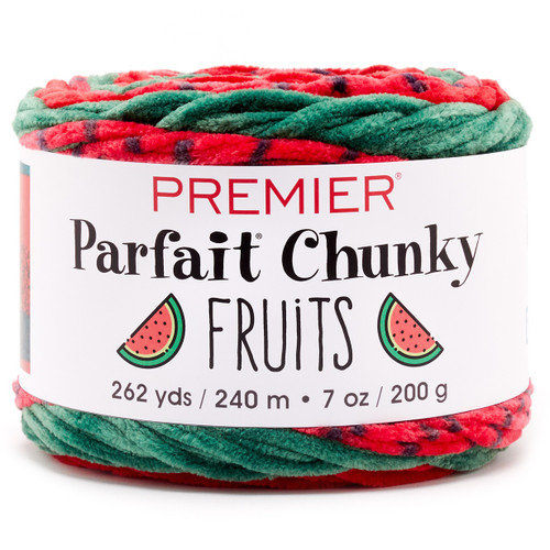 Premier Parfait Chunky Fruits Yarn-Watermelon - 5A002G5V-1GHMC - 840166833117 Premier Parfait Chunky Fruits Yarn-Watermelon - 5A002G5V-1GHMC - 840166833117
