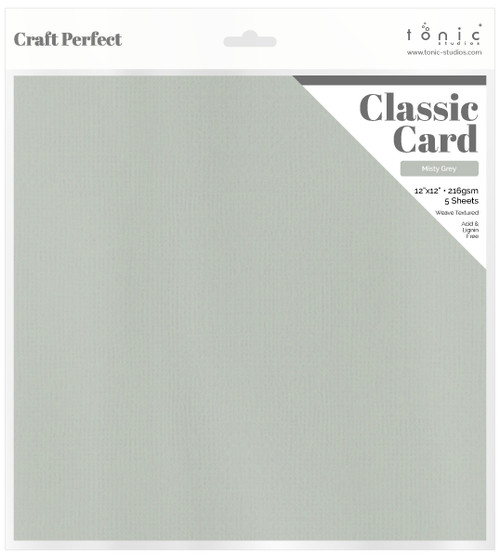3 Pack - Craft Perfect Weave Texture 80lb Cardstock 12"X12" 5/Pkg-Misty Grey - 9138E - 818569021387 3 Pack - Craft Perfect Weave Texture 80lb Cardstock 12"X12" 5/Pkg-Misty Grey - 9138E - 818569021387
