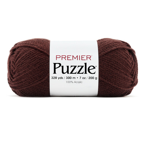 Premier Puzzle Solids Yarn-Brown - 5A002G6Q-1GHMR - 840166837597