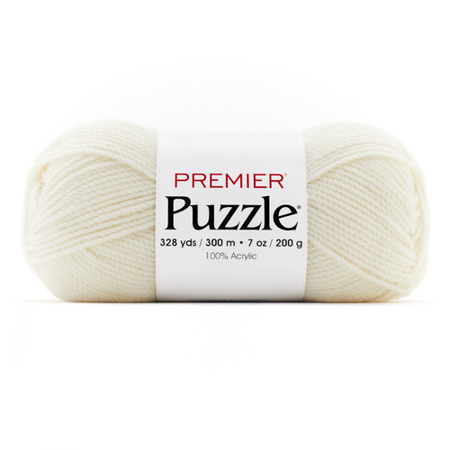 Premier Puzzle Solids Yarn-Cream - 5A002G6Q-1GHMK - 840166837573