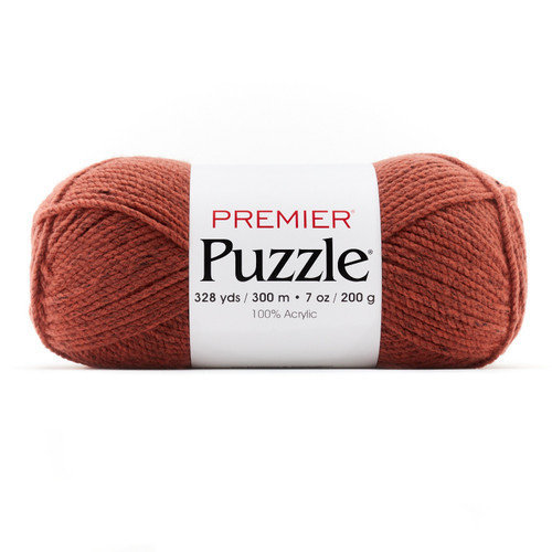 Premier Puzzle Solids Yarn-Rust - 5A002G6Q-1GHML - 840166837474