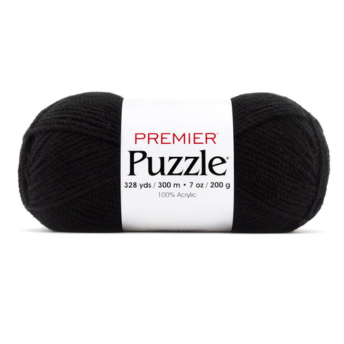 Premier Puzzle Solids Yarn-Black - 5A002G6Q-1GHMX - 840166837535