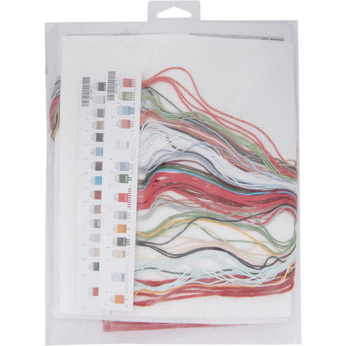 Dimensions Counted Cross Stitch Kit 16" Long-Holiday Farm Stocking (14 Count) - 5A002G93-1GHQD Dimensions Counted Cross Stitch Kit 16" Long-Holiday Farm Stocking (14 Count) - 5A002G93-1GHQD