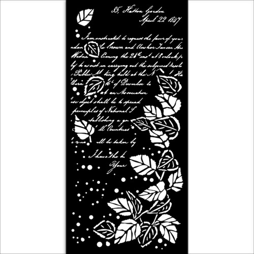 Stamperia Stencil 4.72"X9.84"-Godlen Harmony Letter 5A002CHJ-1GG1C