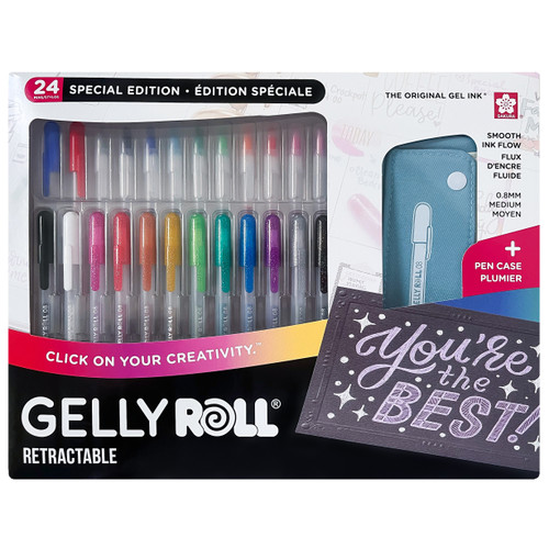 Sakura Gelly Roll Retractable Pen Gift Set-24 Pieces - 5A002FWT-1GHBL - 053482544449