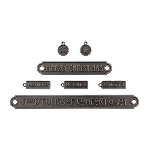 2 Pack - Tim Holtz Idea-ology-Word Plaques + Tags - 5A0026S0-1G974