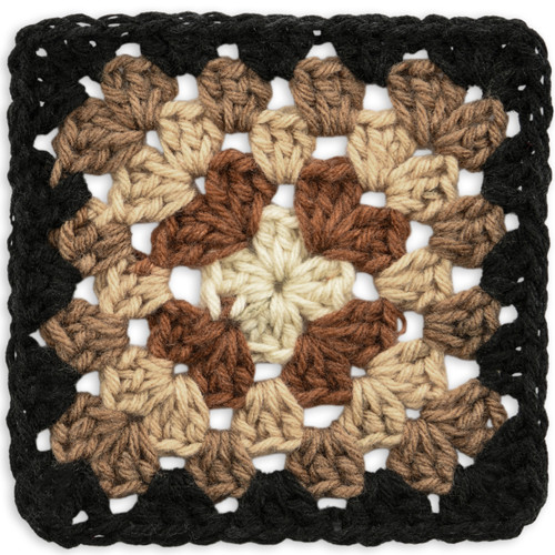 3 Pack - Red Heart All in One Granny Square-Espresso - E310GS-1GGMT 3 Pack - Red Heart All in One Granny Square-Espresso - E310GS-1GGMT