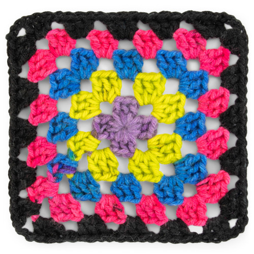 Red Heart All in One Granny Square-Neon Lights - E310GS-1GGN4