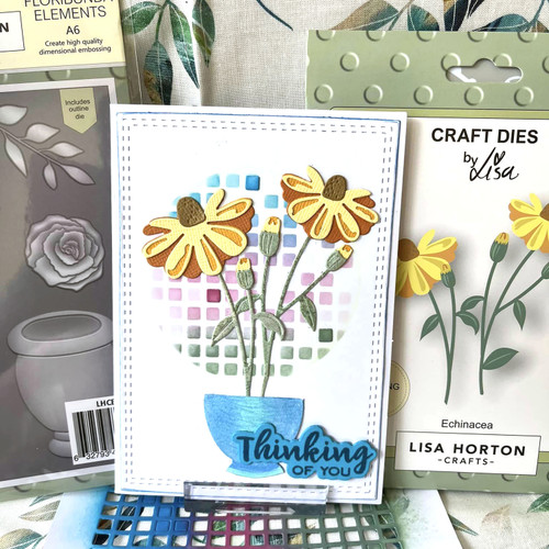 Lisa Horton Crafts Layering Dies-Echinacea - 5A002F0V-1GGGV
