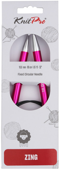 KnitPro-Zing Fixed Circular Needles 32"-Size 15/10mm - 5A002FX3-1GHBZ - 8904086285639 KnitPro-Zing Fixed Circular Needles 32"-Size 15/10mm - 5A002FX3-1GHBZ - 8904086285639