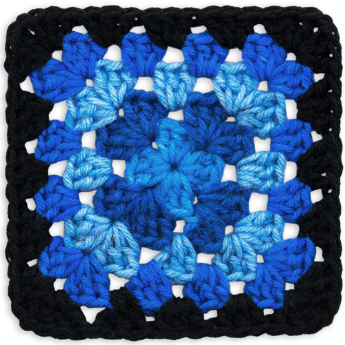 Red Heart All in One Granny Square-Blue Beacon - E310GS-1GGN0