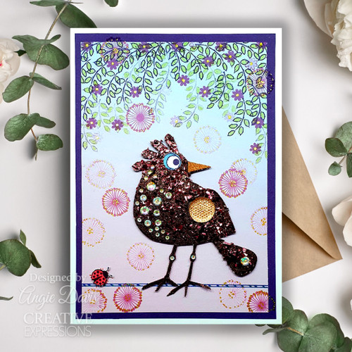 Woodware Clear Stamps 4"X6"-Singles Bubble Birds Lola 5A002GJY-1GJ2G