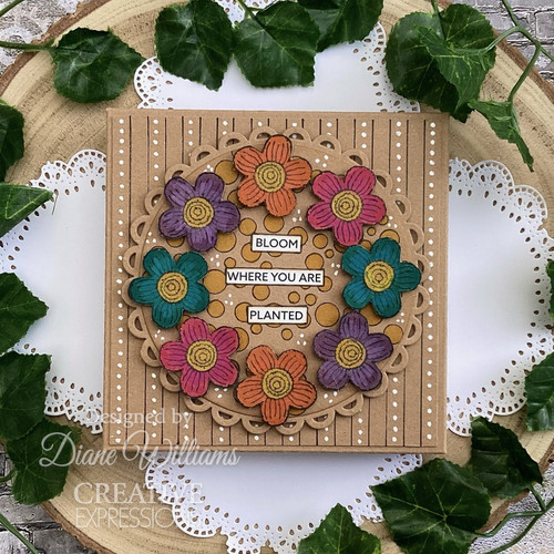 Woodware Clear Stamps 4"X6"-Singles Blooms For Birds Flower Heads - 5A002GKH-1GJ2S