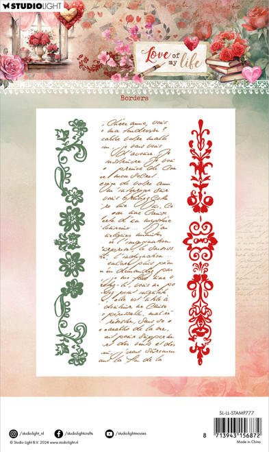 Studio Light Love Of My Life Stamp-Nr. 777, Borders 5A002GQM-1GJB4