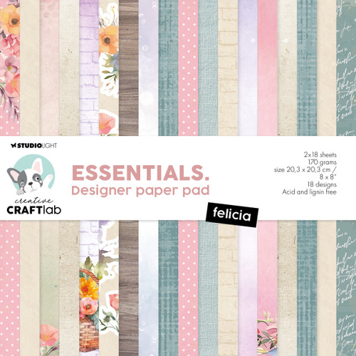 Studio Light Essentials Paper Pad 8"X8" 36/Pkg-Nr. 261, Felicia - 5A002GPG-1GJCF - 8713943156377