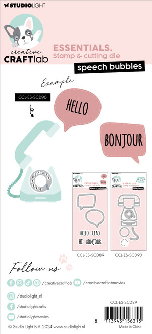 Studio Light Essentials Cutting Die-Nr. 89, Speech Bubbles - 5A002GNS-1GJ7M