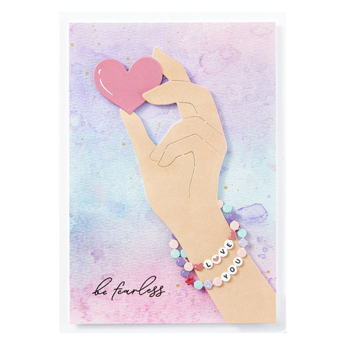 Spellbinders Clear Stamps & Die Set From Beads Of Friendship-Bestie Alphabet Beads & Sentiments - 5A002GCQ-1GHXN