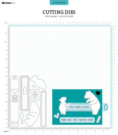 Studio Light Essentials Cutting Die-Nr. 930, Hug Slider - 5A002GS6-1GJ9N