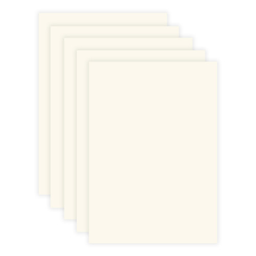 3 Pack - Craft Perfect Smooth Cardstock 8.5"X11" 5/Pkg-Ivory - 9933E