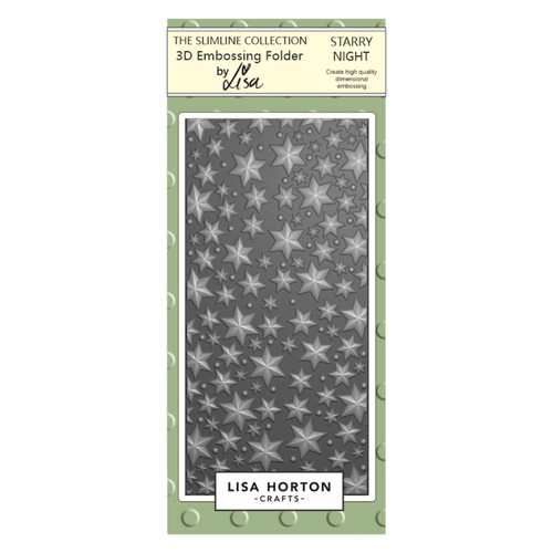 Lisa Horton Crafts DL Embossing Folder-Starry Night 5A002G3P-1GHLL - 792816357460