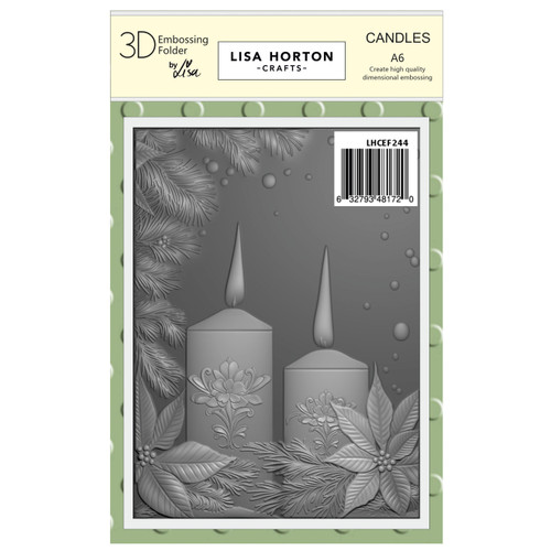 Lisa Horton Crafts A6 Embossing Folder-Candles - 5A002G36-1GHK0 - 632793481720