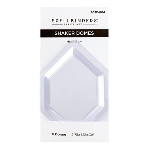 Spellbinders Shaker Dome 6/Pkg-Hexi-Gem - 5A002GCY-1GHWL - 810146547624 Spellbinders Shaker Dome 6/Pkg-Hexi-Gem - 5A002GCY-1GHWL - 810146547624