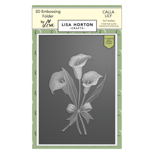 Lisa Horton Crafts Embossing Folder-Calla Lilly 5A002G3W-1GHJ7 - 792816357644